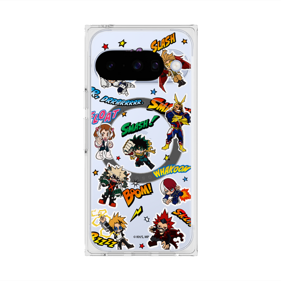 プレミアムスクエアケース with Pixelsnap［ 僕のヒーローアカデミア - アメコミ ］