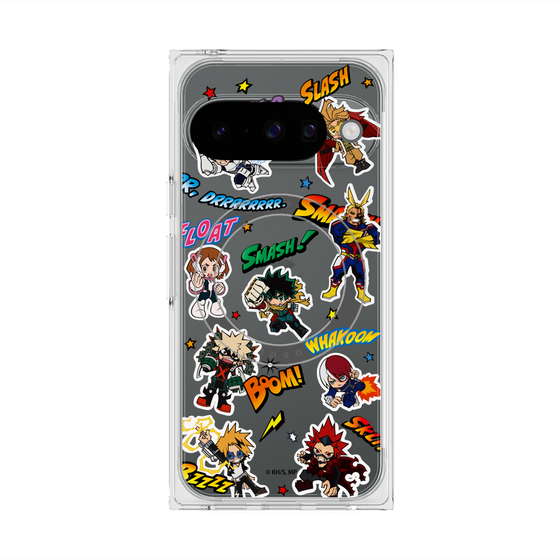 プレミアムスクエアケース with Pixelsnap［ 僕のヒーローアカデミア - アメコミ ］