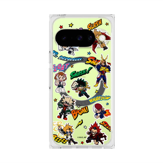 プレミアムスクエアケース with Pixelsnap［ 僕のヒーローアカデミア - アメコミ ］