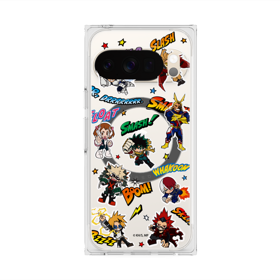 プレミアムスクエアケース with Pixelsnap［ 僕のヒーローアカデミア - アメコミ ］