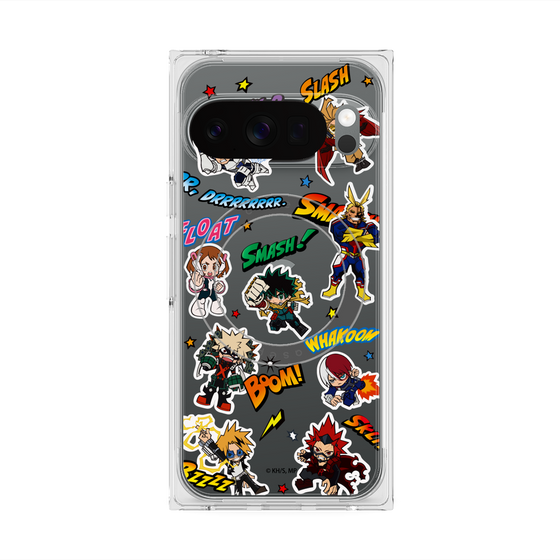 プレミアムスクエアケース with Pixelsnap［ 僕のヒーローアカデミア - アメコミ ］