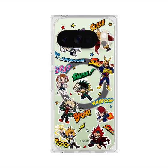 プレミアムスクエアケース with Pixelsnap［ 僕のヒーローアカデミア - アメコミ ］