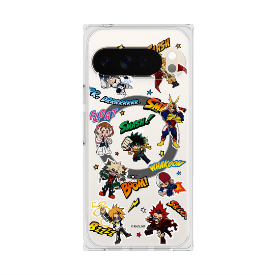 プレミアムスクエアケース with Pixelsnap［ 僕のヒーローアカデミア - アメコミ ］