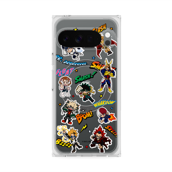 プレミアムスクエアケース with Pixelsnap［ 僕のヒーローアカデミア - アメコミ ］