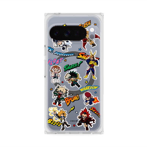 プレミアムスクエアケース with Pixelsnap［ 僕のヒーローアカデミア - アメコミ ］