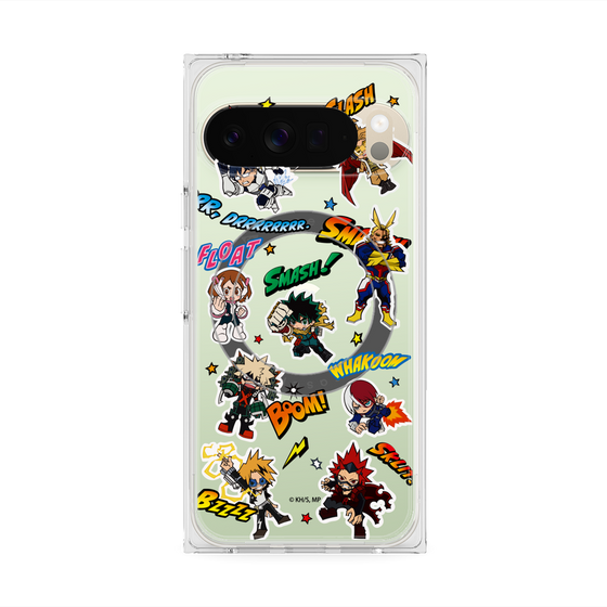 プレミアムスクエアケース with Pixelsnap［ 僕のヒーローアカデミア - アメコミ ］