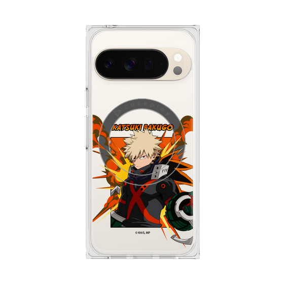 プレミアムスクエアケース with Pixelsnap［ 僕のヒーローアカデミア - ポップ - 爆豪 勝己 ］