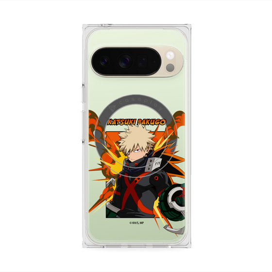 プレミアムスクエアケース with Pixelsnap［ 僕のヒーローアカデミア - ポップ - 爆豪 勝己 ］