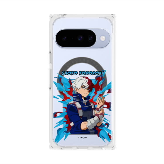 プレミアムスクエアケース with Pixelsnap［ 僕のヒーローアカデミア - ポップ - 轟 焦凍 ］