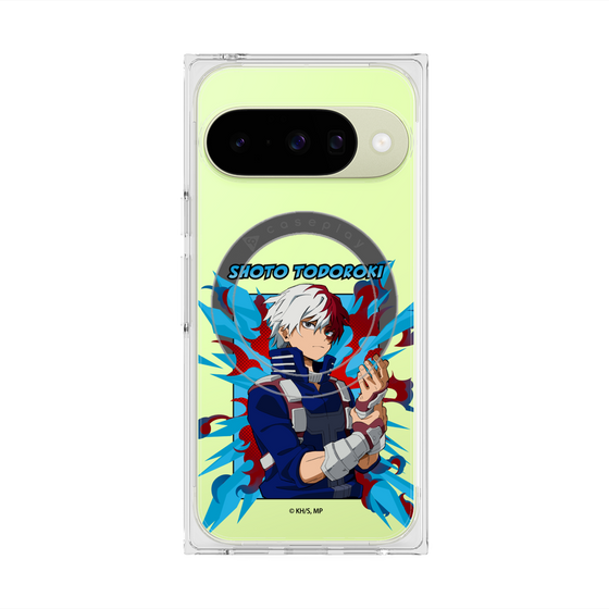 プレミアムスクエアケース with Pixelsnap［ 僕のヒーローアカデミア - ポップ - 轟 焦凍 ］