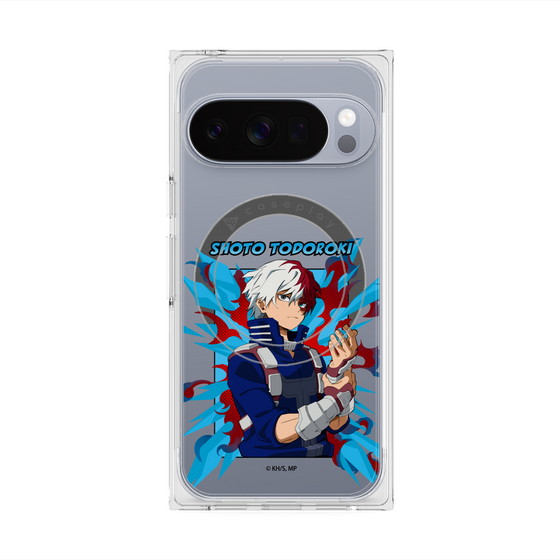 プレミアムスクエアケース with Pixelsnap［ 僕のヒーローアカデミア - ポップ - 轟 焦凍 ］