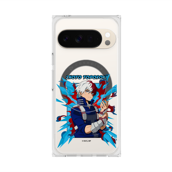 プレミアムスクエアケース with Pixelsnap［ 僕のヒーローアカデミア - ポップ - 轟 焦凍 ］