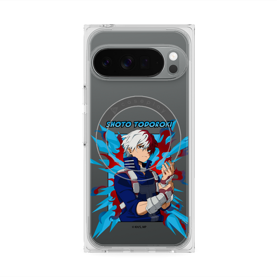 プレミアムスクエアケース with Pixelsnap［ 僕のヒーローアカデミア - ポップ - 轟 焦凍 ］