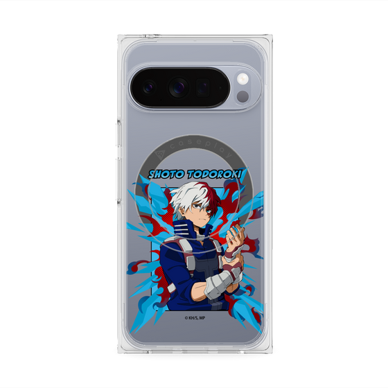 プレミアムスクエアケース with Pixelsnap［ 僕のヒーローアカデミア - ポップ - 轟 焦凍 ］