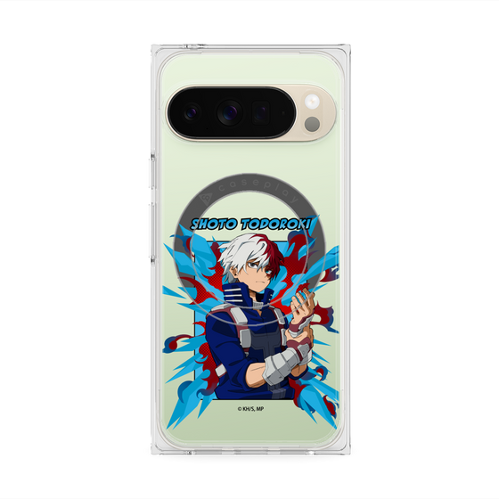 プレミアムスクエアケース with Pixelsnap［ 僕のヒーローアカデミア - ポップ - 轟 焦凍 ］