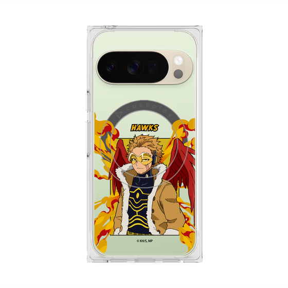 プレミアムスクエアケース with Pixelsnap［ 僕のヒーローアカデミア - ポップ - ホークス ］