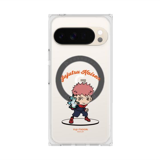 プレミアムスクエアケース with Pixelsnap［ 呪術廻戦 - ミニキャラ - 虎杖 悠仁 ］