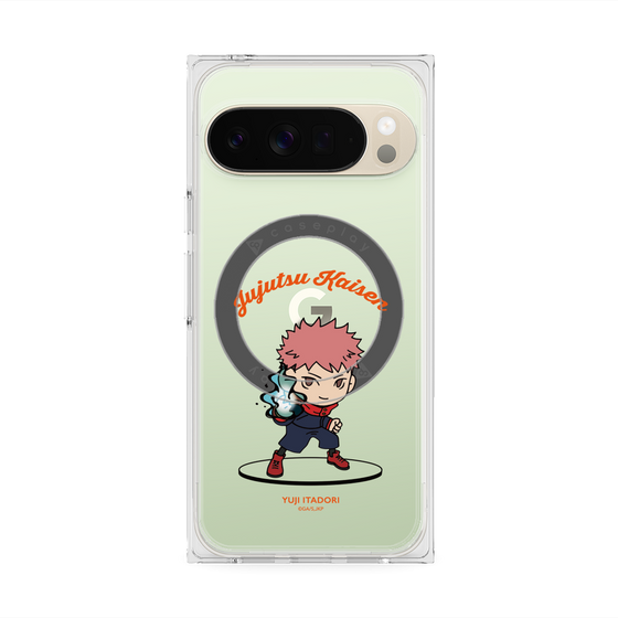 プレミアムスクエアケース with Pixelsnap［ 呪術廻戦 - ミニキャラ - 虎杖 悠仁 ］
