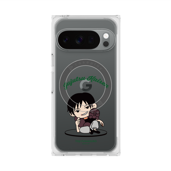 プレミアムスクエアケース with Pixelsnap［ 呪術廻戦 - ミニキャラ - 伏黒 甚爾（懐玉・玉折） ］