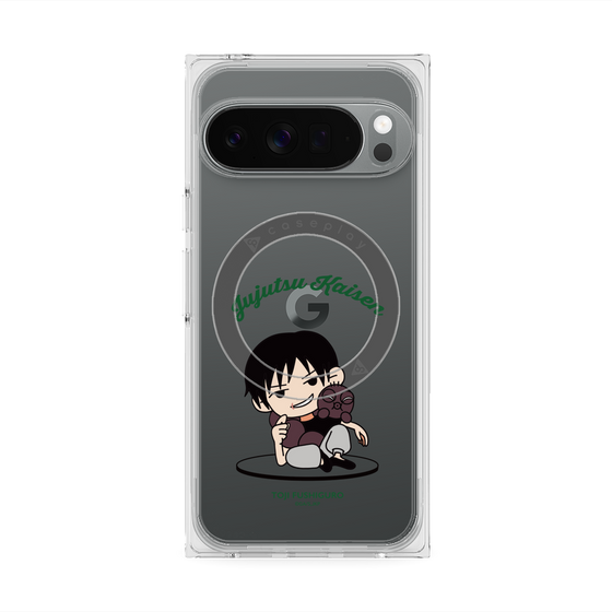 プレミアムスクエアケース with Pixelsnap［ 呪術廻戦 - ミニキャラ - 伏黒 甚爾（懐玉・玉折） ］
