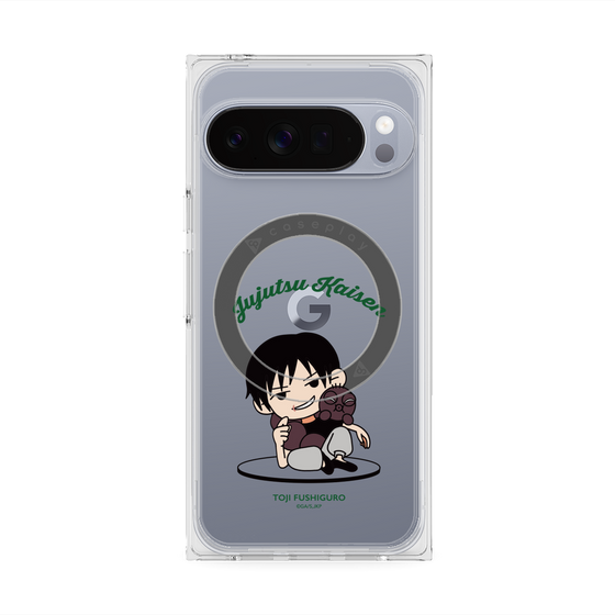 プレミアムスクエアケース with Pixelsnap［ 呪術廻戦 - ミニキャラ - 伏黒 甚爾（懐玉・玉折） ］