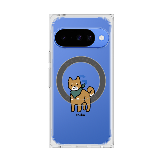 プレミアムスクエアケース with Pixelsnap［ オリジナル - CASEPLAYイヌ - shiba ］