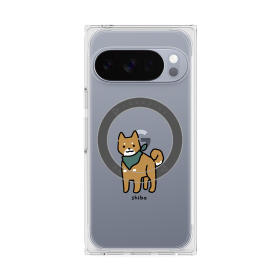プレミアムスクエアケース with Pixelsnap［ オリジナル - CASEPLAYイヌ - shiba ］