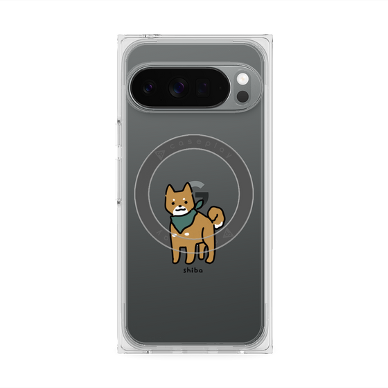 プレミアムスクエアケース with Pixelsnap［ オリジナル - CASEPLAYイヌ - shiba ］