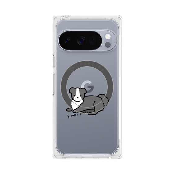 プレミアムスクエアケース with Pixelsnap［ オリジナル - CASEPLAYイヌ - border collie ］