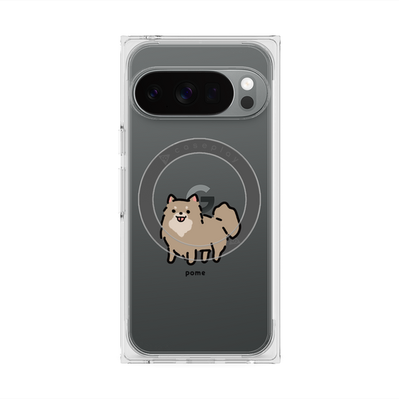プレミアムスクエアケース with Pixelsnap［ オリジナル - CASEPLAYイヌ - pome ］