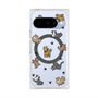 プレミアムスクエアケース with Pixelsnap［ オリジナル - CASEPLAYイヌ総柄 - color ］