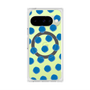 プレミアムスクエアケース with Pixelsnap［ オリジナル - 推し色水玉 - ブルー ］