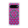 プレミアムスクエアケース with Pixelsnap［ オリジナル - 推し色三角 - ブルー ］