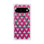 プレミアムスクエアケース with Pixelsnap［ オリジナル - 推し色三角 - グリーン ］