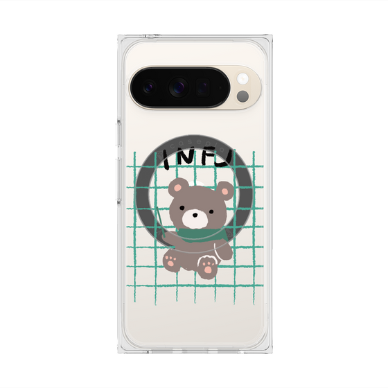 プレミアムスクエアケース with Pixelsnap［ オリジナル - INFJ 提唱者 - キャラクター ］
