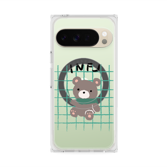 プレミアムスクエアケース with Pixelsnap［ オリジナル - INFJ 提唱者 - キャラクター ］