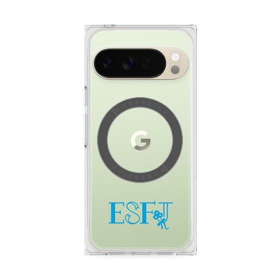 プレミアムスクエアケース with Pixelsnap［ オリジナル - ESFJ 領事 - アルファベット ］