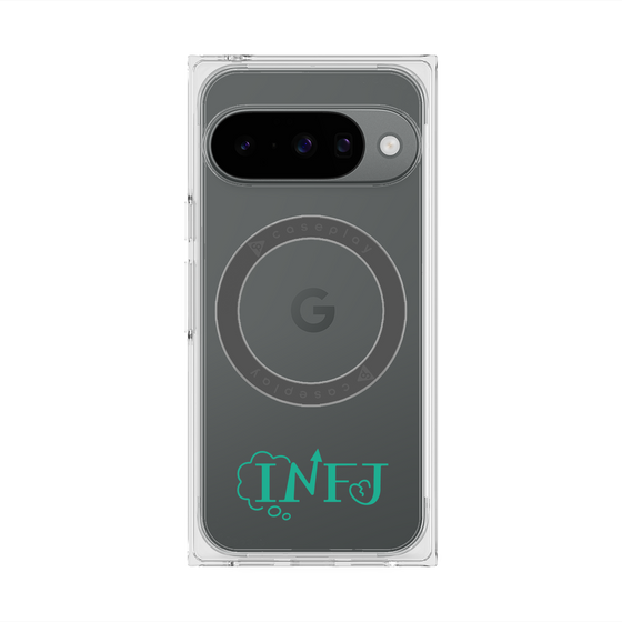 プレミアムスクエアケース with Pixelsnap［ オリジナル - INFJ 提唱者 - アルファベット ］