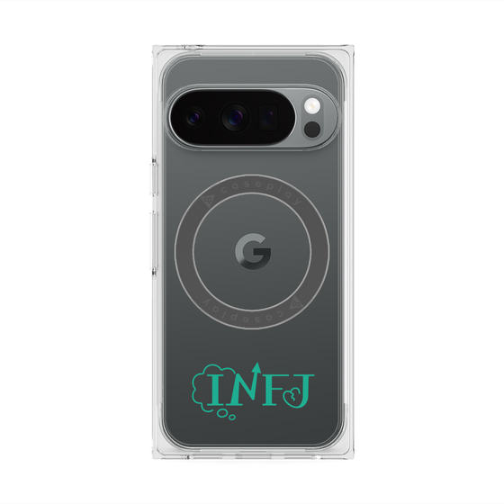 プレミアムスクエアケース with Pixelsnap［ オリジナル - INFJ 提唱者 - アルファベット ］