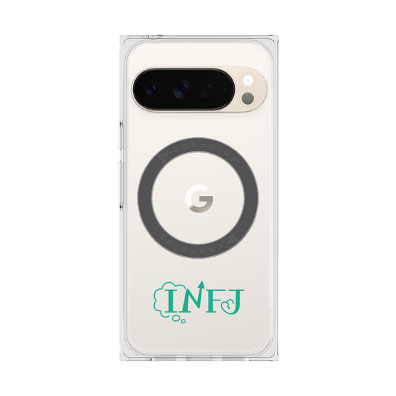 プレミアムスクエアケース with Pixelsnap［ オリジナル - INFJ 提唱者 - アルファベット ］