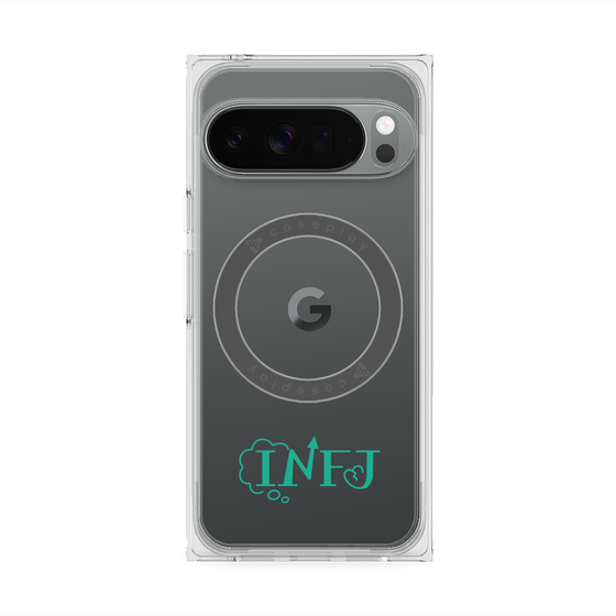 プレミアムスクエアケース with Pixelsnap［ オリジナル - INFJ 提唱者 - アルファベット ］