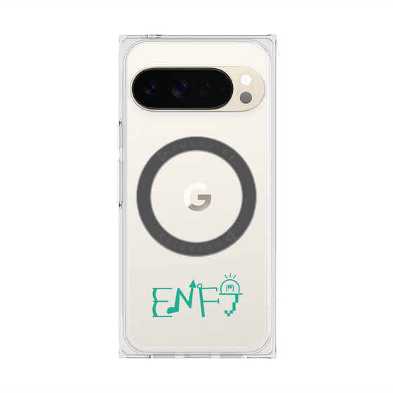 プレミアムスクエアケース with Pixelsnap［ オリジナル - ENFJ 主人公 - アルファベット ］