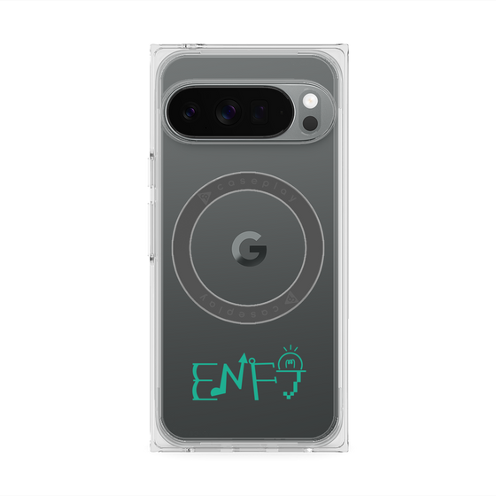 プレミアムスクエアケース with Pixelsnap［ オリジナル - ENFJ 主人公 - アルファベット ］