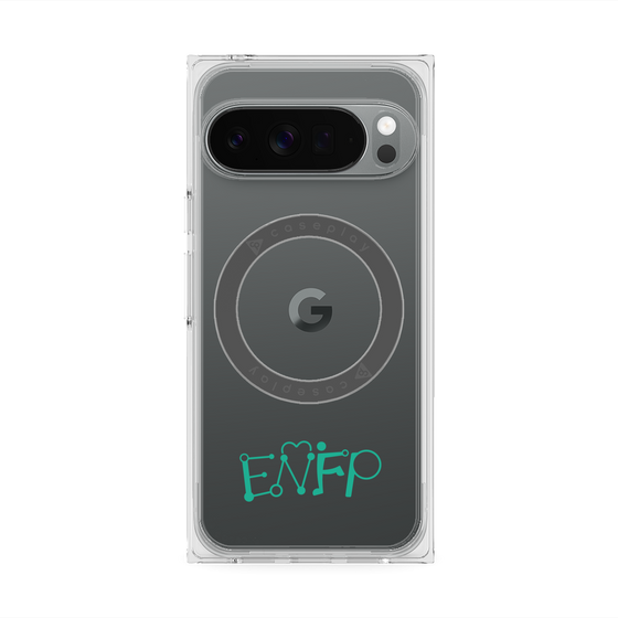 プレミアムスクエアケース with Pixelsnap［ オリジナル - ENFP 運動家 - アルファベット ］