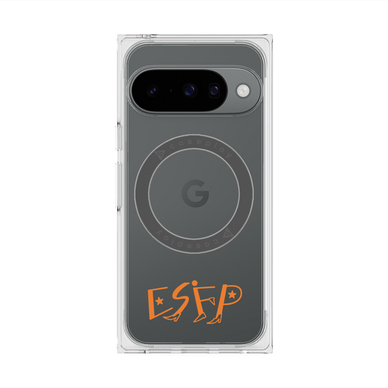 プレミアムスクエアケース with Pixelsnap［ オリジナル - ESFP エンターテイナー - アルファベット ］