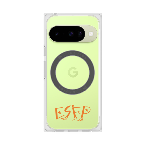プレミアムスクエアケース with Pixelsnap［ オリジナル - ESFP エンターテイナー - アルファベット ］