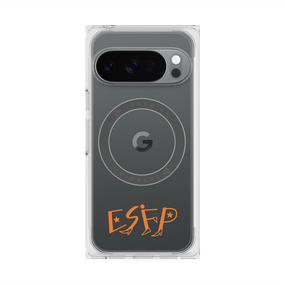 プレミアムスクエアケース with Pixelsnap［ オリジナル - ESFP エンターテイナー - アルファベット ］