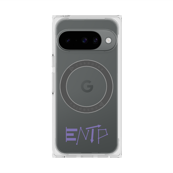 プレミアムスクエアケース with Pixelsnap［ オリジナル - ENTP 討論者 - アルファベット ］