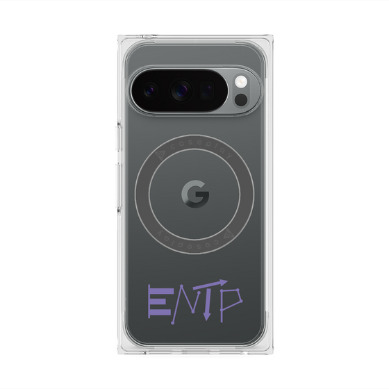 プレミアムスクエアケース with Pixelsnap［ オリジナル - ENTP 討論者 - アルファベット ］