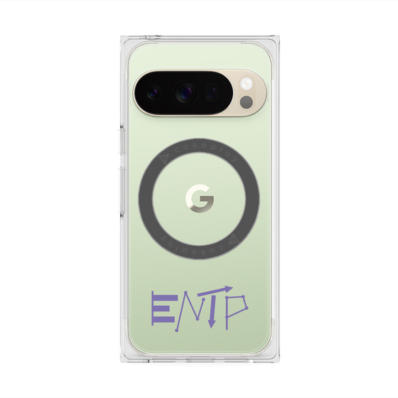 プレミアムスクエアケース with Pixelsnap［ オリジナル - ENTP 討論者 - アルファベット ］
